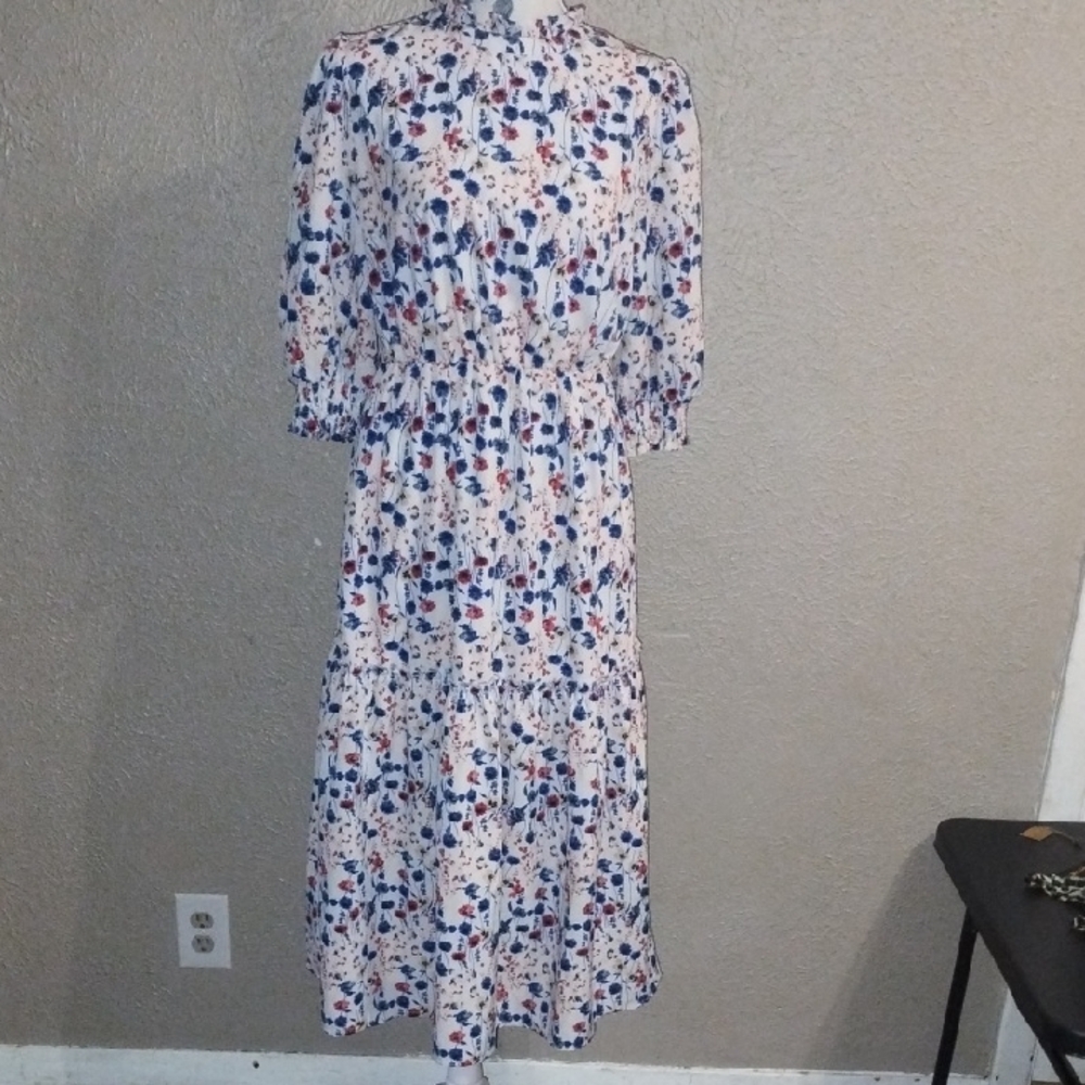 Floral Print Midi Dress